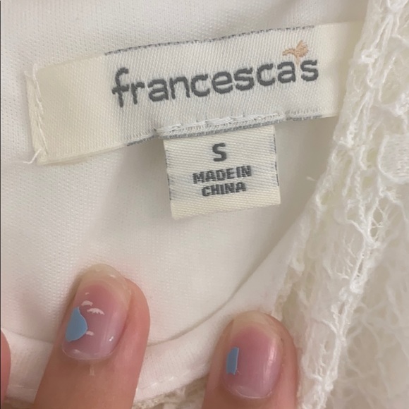 Francesca’s White Lacey Dress - Picture 4 of 4